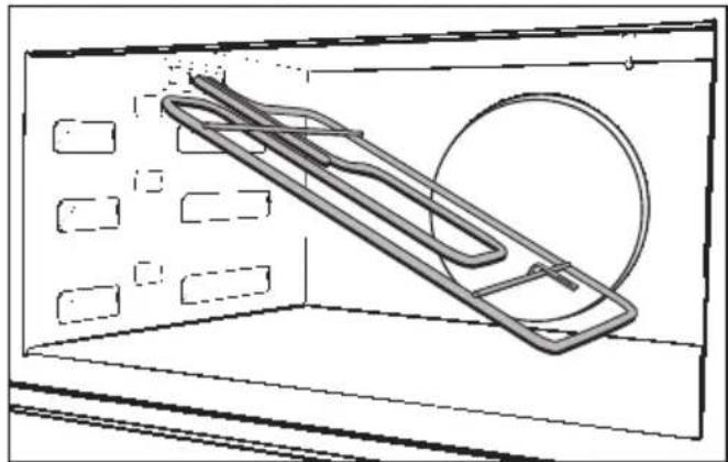 MIELE H 6870 BM - Lowering the Browning / Broiling element - 3