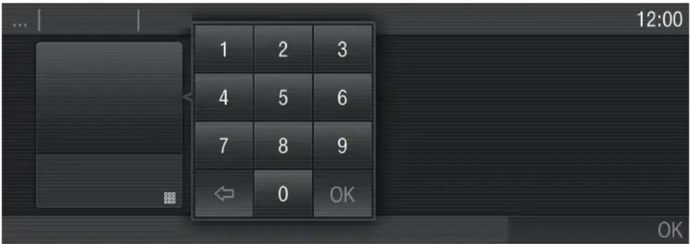 MIELE H 6870 BM - To enter numbers using the numeric keypad: - 1