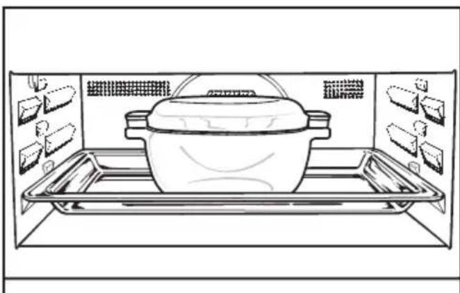 MIELE H 6870 BM - Placing the dish in the Speed Oven - 1