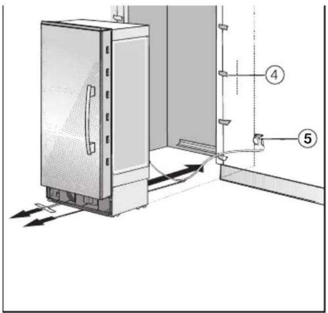 MIELE MasterCool KWT 2601 SF - Pushing the wine conditioning unit into the niche - 2
