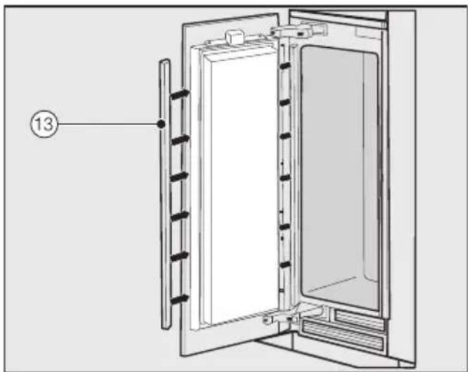 MIELE MasterCool KWT 2601 SF - Aligning the appliance door - 4