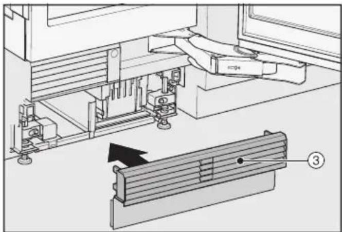 MIELE MasterCool KWT 2601 SF - Securing the base cover plate and the baseboard - 3