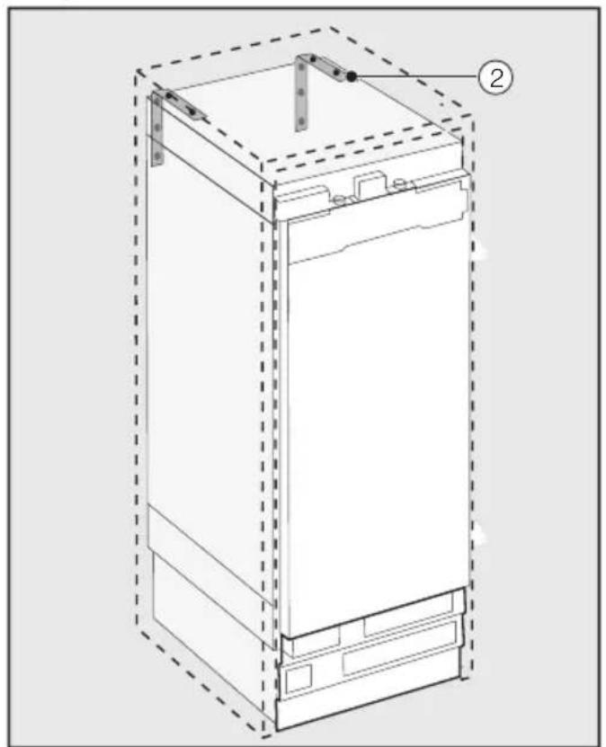 MIELE MasterCool KWT 2601 SF - Securing the installation niche - 2