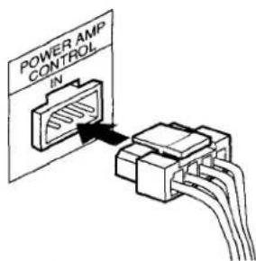 SONY TA-N611 - ③ Power amplifier control cord (not supplied) - 1
