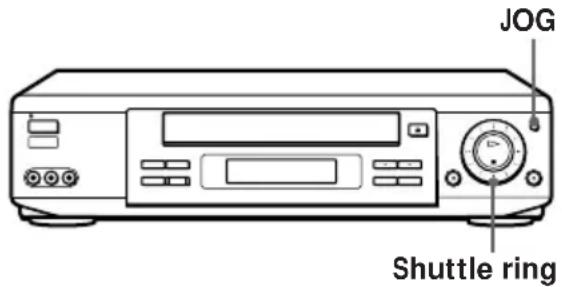SONY SLV-777HF - Using the shuttle ring on the VCR - 1