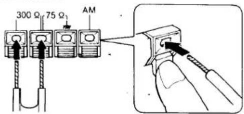 SONY STR-VX250 - 75-ohm coaxial cable connection - 3
