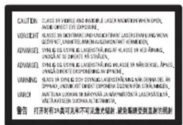 SONY BDV-E770W - CAUTION - 1