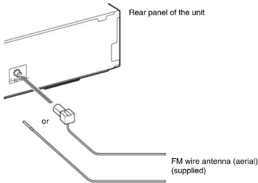 SONY BDV-E770W - To connect the antenna (aerial) - 1