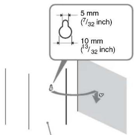 SONY BDV-E770W - Hang the speakers on the screws. - 1