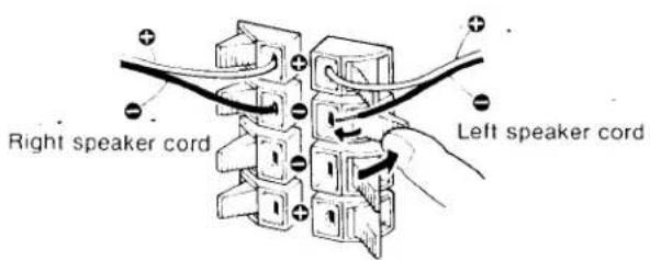 SONY TA-AX310 - Speaker cord connection - 3