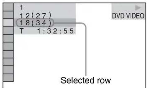 1 1 2 (27) 1 8 (34) T 1:3 2:5 5 DVD VIDEO Selected row