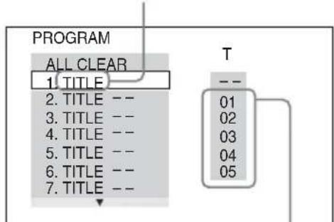 PROGRAM ALL CLEAR 1. TITLE -- 2. TITLE -- 3. TITLE -- 4. TITLE -- 5. TITLE -- 6. TITLE -- 7. TITLE -- T -- 01 02 03 04 05