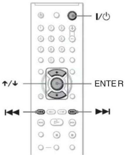 I/O ↑/↓ ENTER ←→