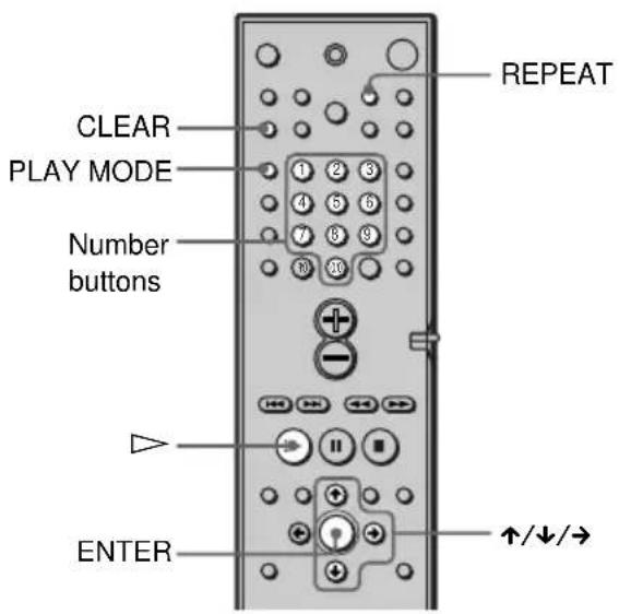 SONY DAV-C990 - Creating Your Own Program (Program Play) - 4