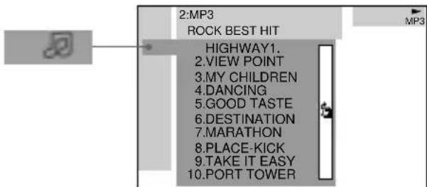 SONY DAV-C990 - Select (TRACK) using ↑/↓ - 1