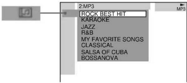 SONY DAV-C990 - Press ↑/↓ to select (ALBUM) - 1
