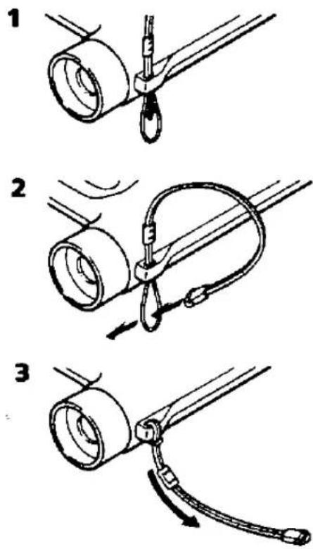 SONY SRF-X90 - Attaching the Strap - 1