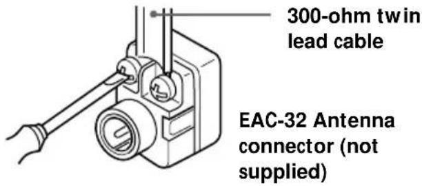 SONY SLV-669HF - Attaching the external antenna connector - 1