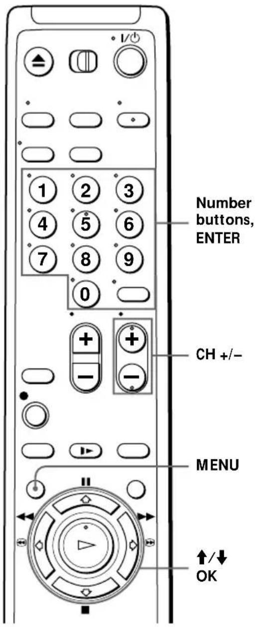 SONY SLV-669HF - Presetting/disabling channels manually - 1