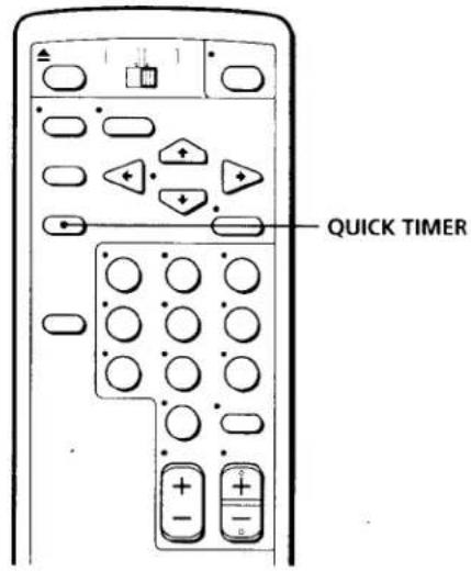 SONY SLV-360 - Recording TV programs using the quick timer - 1