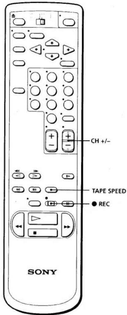 SONY SLV-360 - Recording TV programs - 1