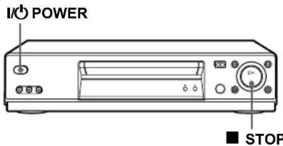 SONY SLV-N55 - Locking the VCR (Child Lock) - 1