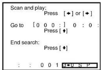 SONY SLV-N55 - To search using the index function (Scan and Play) - 1