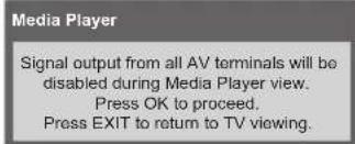PANASONIC Viera TX-L32D28BW - Start Media Player - 1