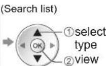 PANASONIC Viera TX-L32D28BW - ■To search programme types and view a channel list of the searched programmes - 2