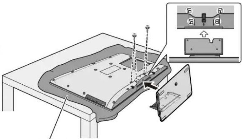PANASONIC Viera TX-L32D28BW - ■Securing the TV - 1