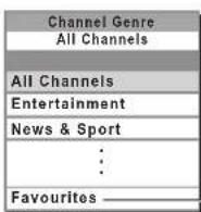 PANASONIC Viera TX-L32D28BW - ■To view a channel list of the selected genre - 2