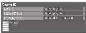 PANASONIC Viera TX-L32D28BW - ■To check the personal information stored - 3