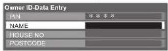 PANASONIC Viera TX-L32D28BW - ② Enter your name, house number, and postcode, in that order Select the item (NAME / HOUSE NO / POSTCODE) - 1