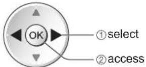 PANASONIC Viera TX-L32D28BW - Select the icon you want to access to - 2