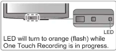 PANASONIC Viera TX-L32D28BW - To start One Touch Recording■ - 3