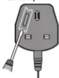 PANASONIC Viera TX-L32D28BW - IMPORTANT: THE MOULDED MAINS PLUG - 1