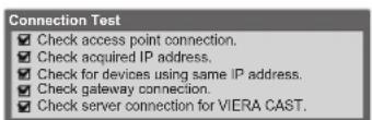 PANASONIC Viera TX-L32D28BW - Network settings for the Wireless LAN connection - 10
