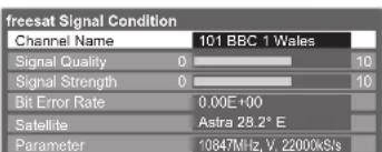 PANASONIC Viera TX-L32D28BW - Check freesat signal Signal Condition - 2