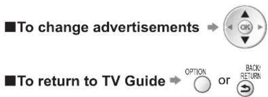 PANASONIC Viera TX-L32D28BW - Display advertisement information - 2