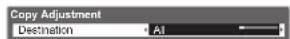 PANASONIC Viera TX-L32D28BW - Select the destination to copy to - 1