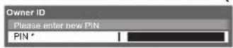 PANASONIC Viera TX-L32D28BW - ① Enter the PIN number (4 digits) - 1