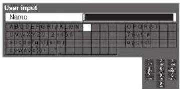 PANASONIC Viera TX-L32D28BW - Characters table for numeric buttons - 1
