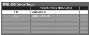 PANASONIC Viera TX-L32D28BW - Select the USB HDD for recording and start registration / setup - 1