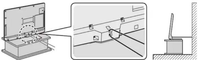 PANASONIC Viera TX-L32D28BW - To prevent from falling, please secure the TV to the wall by using strong string or wire. - 1