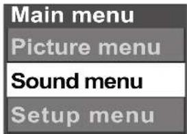 PANASONIC Viera TX-26LX6F - Sound menu - 9