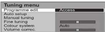 PANASONIC Viera TX-26LX6F - Setup menu - 2