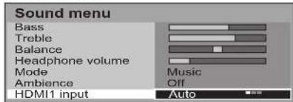 PANASONIC Viera TX-26LX6F - Sound menu - 14