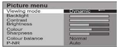 PANASONIC Viera TX-26LX6F - Setup menu - 1