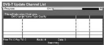 PANASONIC Viera TX-L32S10E - Update DVB channel automatically Update Channel List - 1
