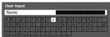 PANASONIC Viera TX-L32S10E - ■ Enter characters by free input menu - 1
